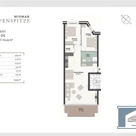 Hafenspitze App 35 Apartmán *